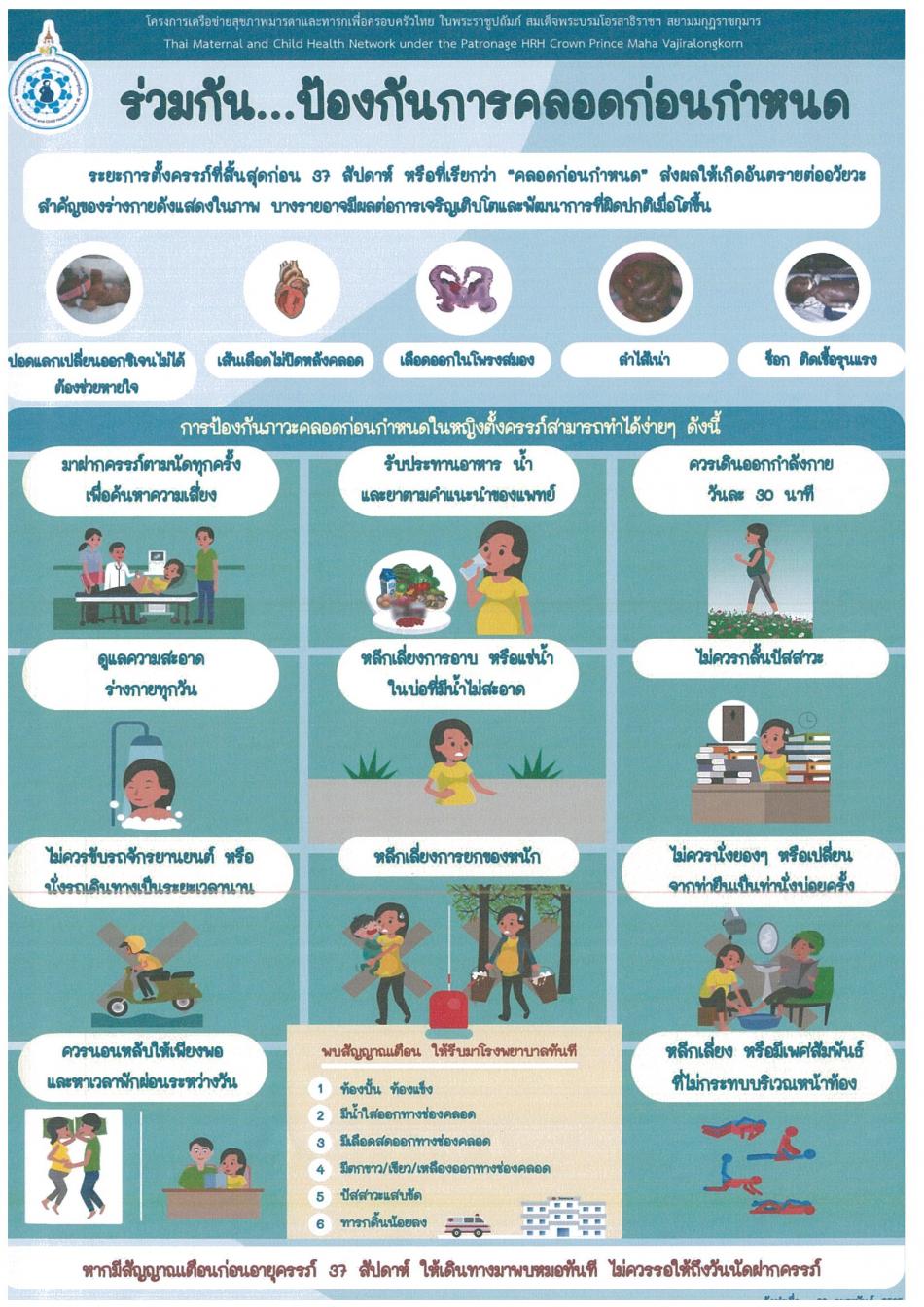 ร่วมกันป้องกันการคลอดก่อนกำหนด